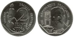 2 Francs Louis PASTEUR